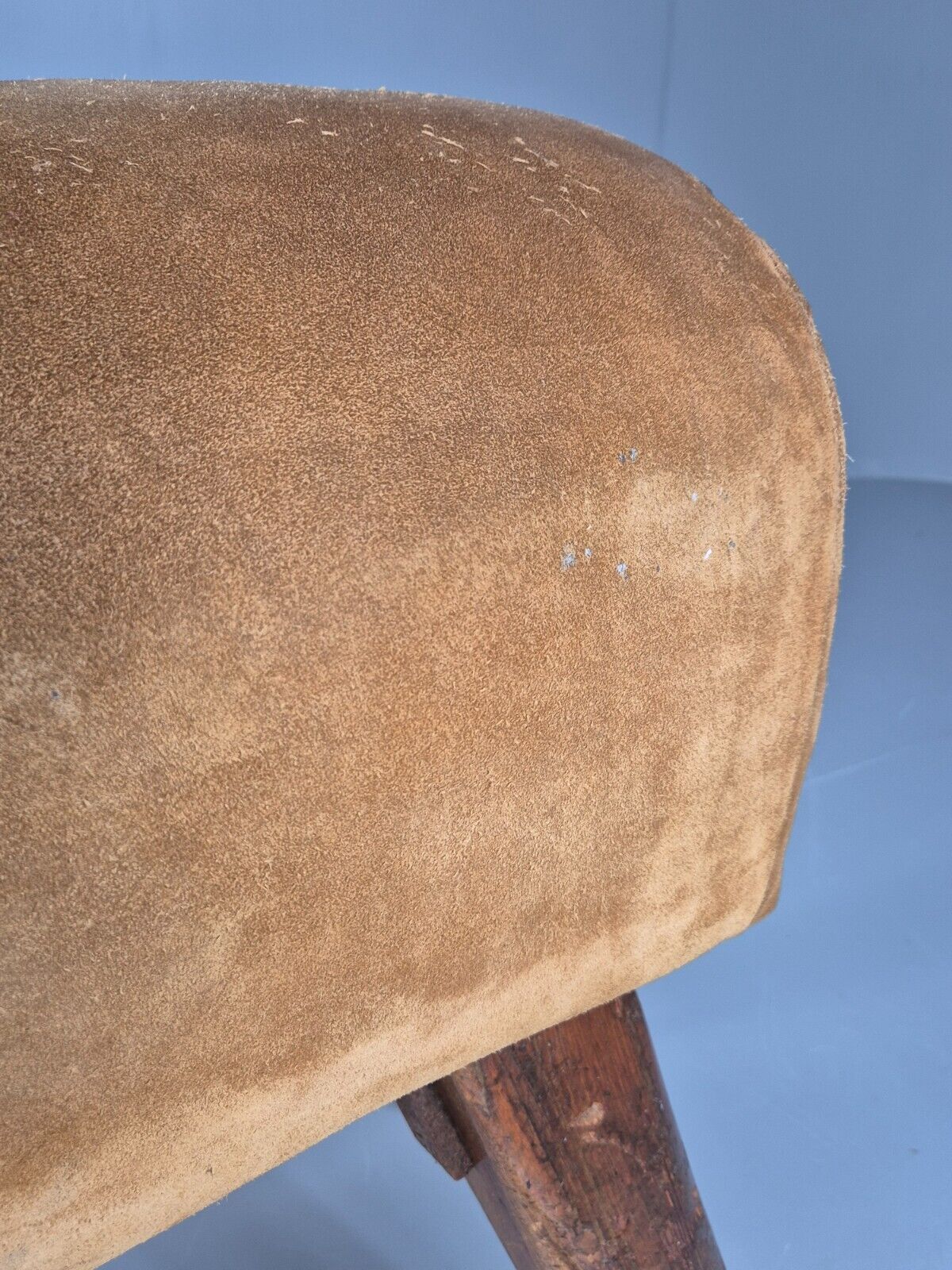 Vintage Pommel Horse 1950s Suede Pine Industrial Retro EB8863 VWOO - UKDK FURNITURE
