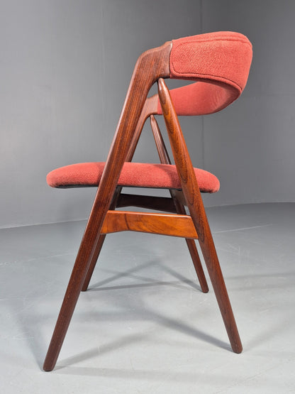 Vintage Thomas Harlev Chair New Upholstery 1960s Danish Teak EB11260 MDIN10