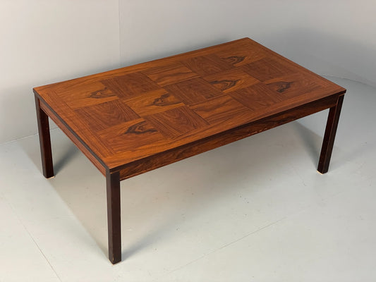 Vintage Rectangular Coffee Table By Heggen Norway Checkerboard EB7155 MWOO0