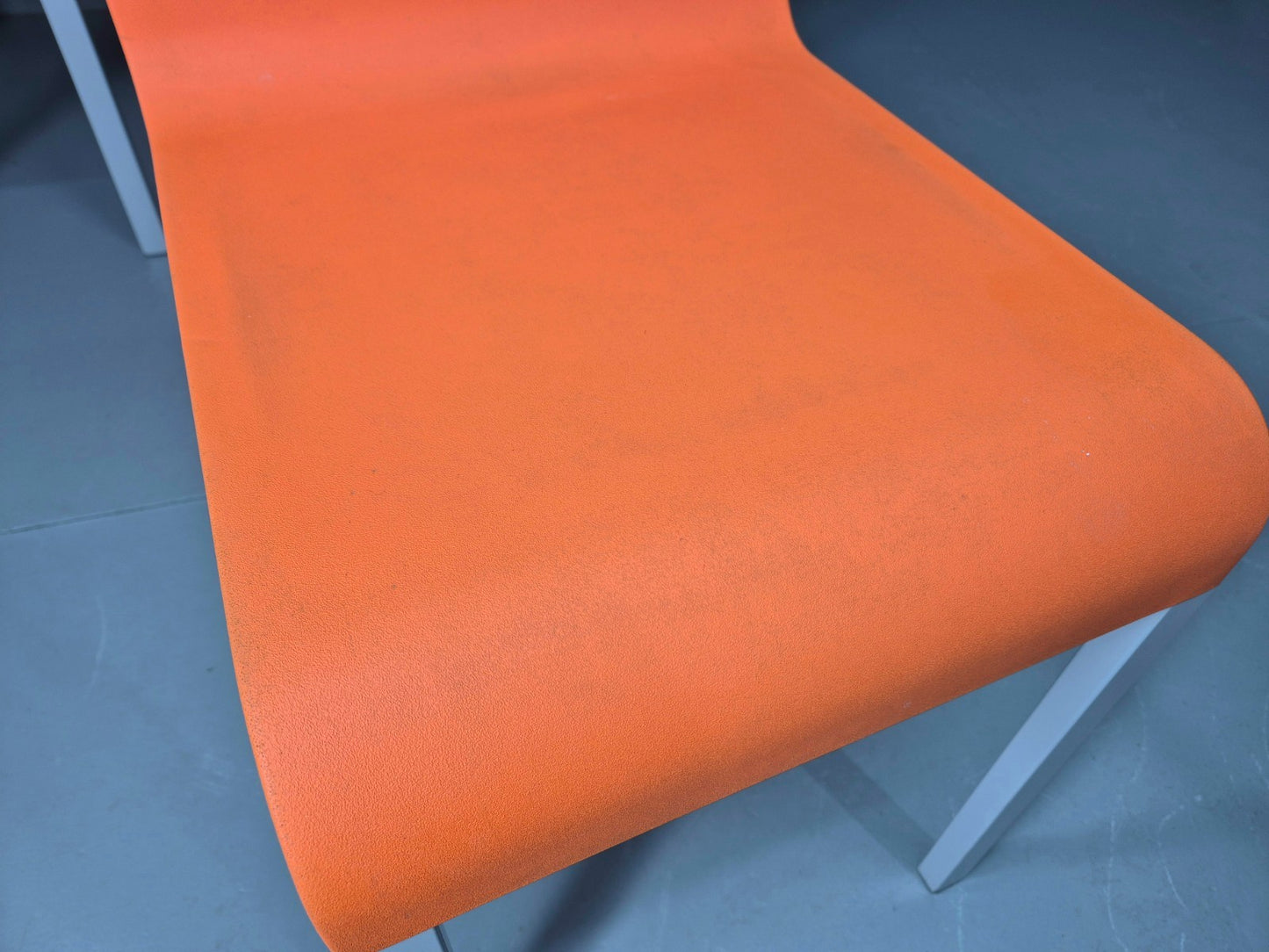 6 Orange Vitra Chairs By Maarten Van Severen Model .03 1990s EB11731 MDIN12