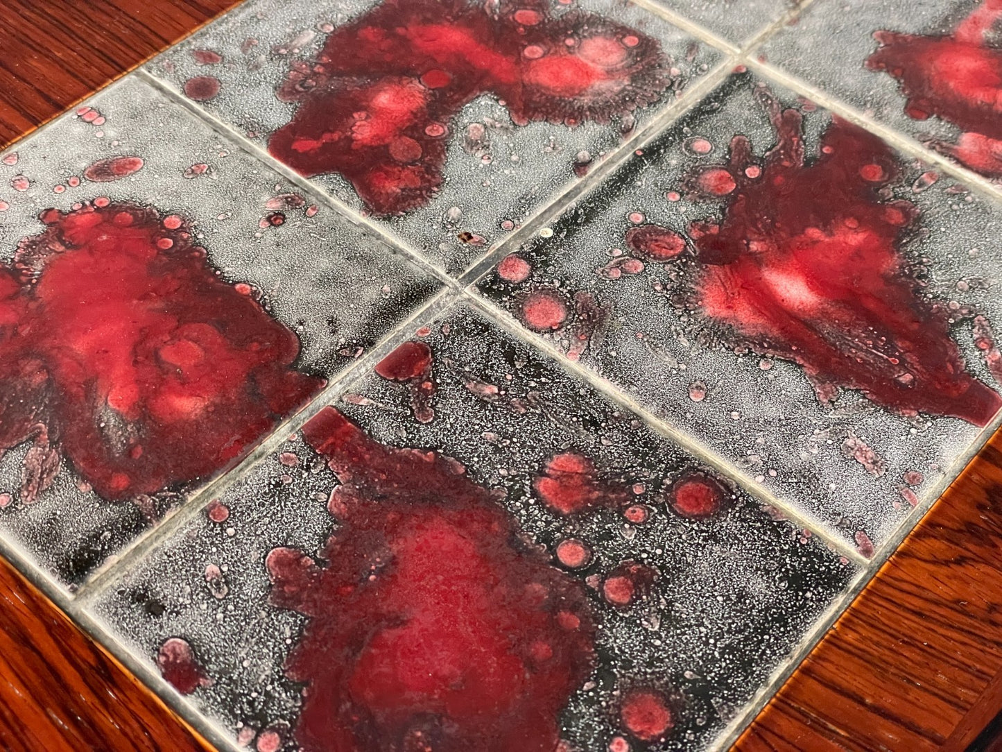 Vintage Square Coffee Table - Tile topped 1960s Danish Mid Century EB10872 MWOO12