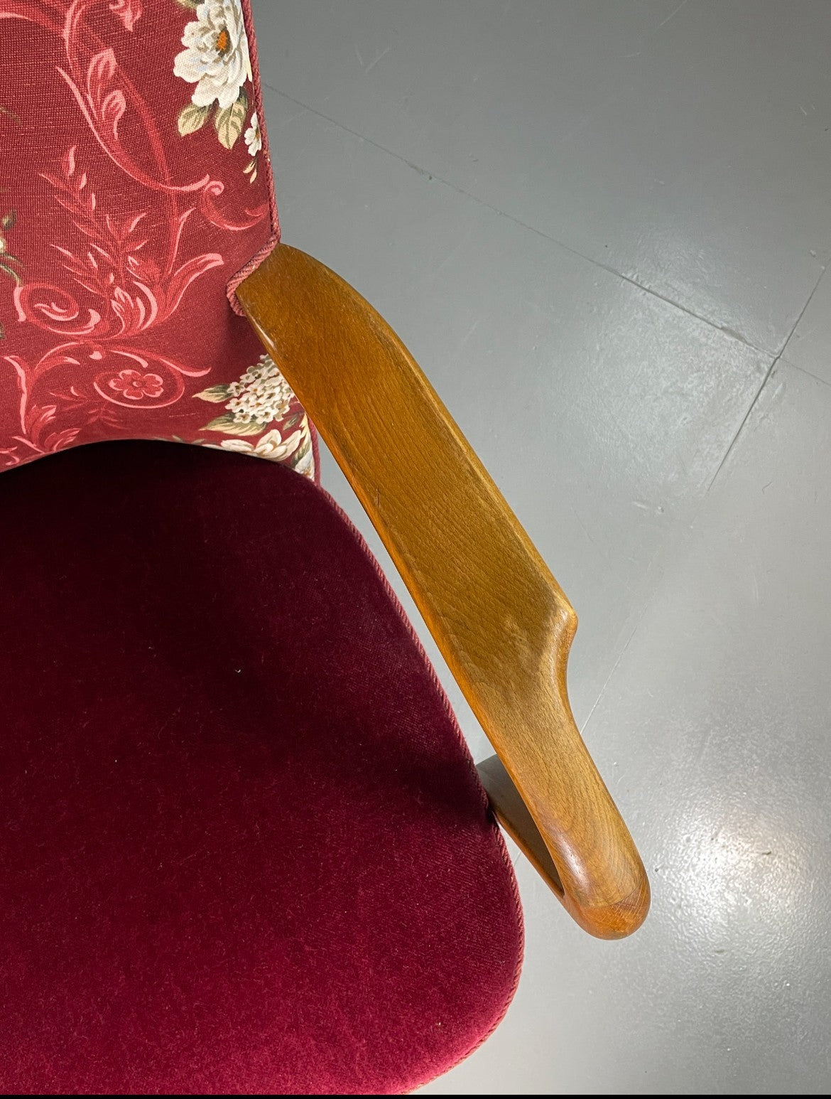 Vintage Lounge Chair Alfred Christensen Slagelse Mobelfabrik Floral VEB6781 MNOR3