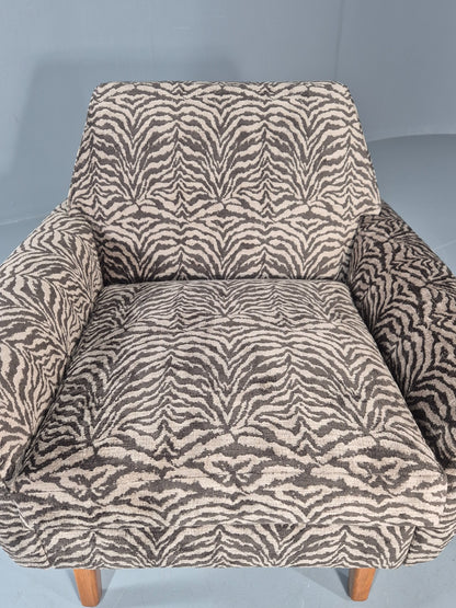 Mid Century Lounge Chair 1960s Danish Vintage with New Upholstery EB11534 MNOR7