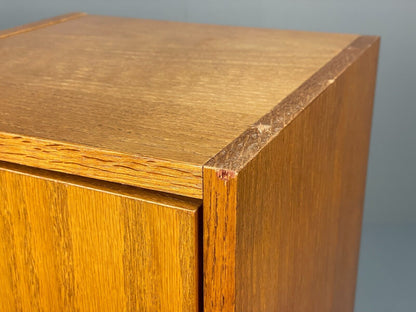Pair Of Vintage Oak And Melamine Rotating Bedside Units EB8671 MWOO - UKDK FURNITURE