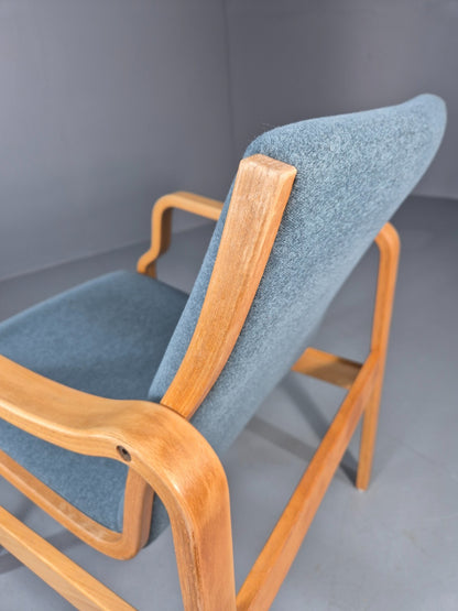 Vintage Bentwood Armchair Danish 1970 Retro Farstrup New Upholstery EB11212 MBEN9