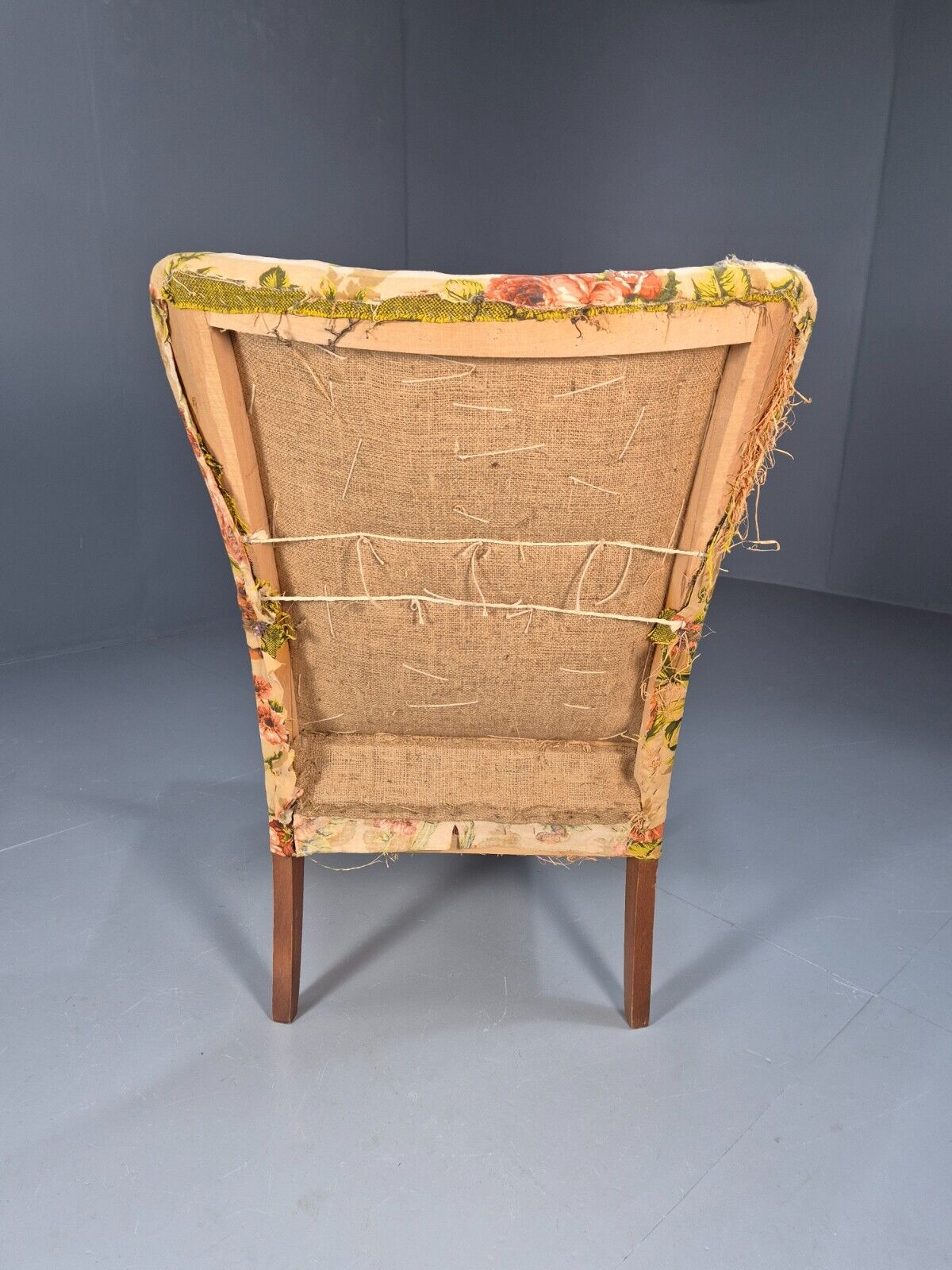 Vintage Danish Lounge Chair Reupholstery Project Beech Arm MCM Retro EB8917 MNOR - UKDK FURNITURE