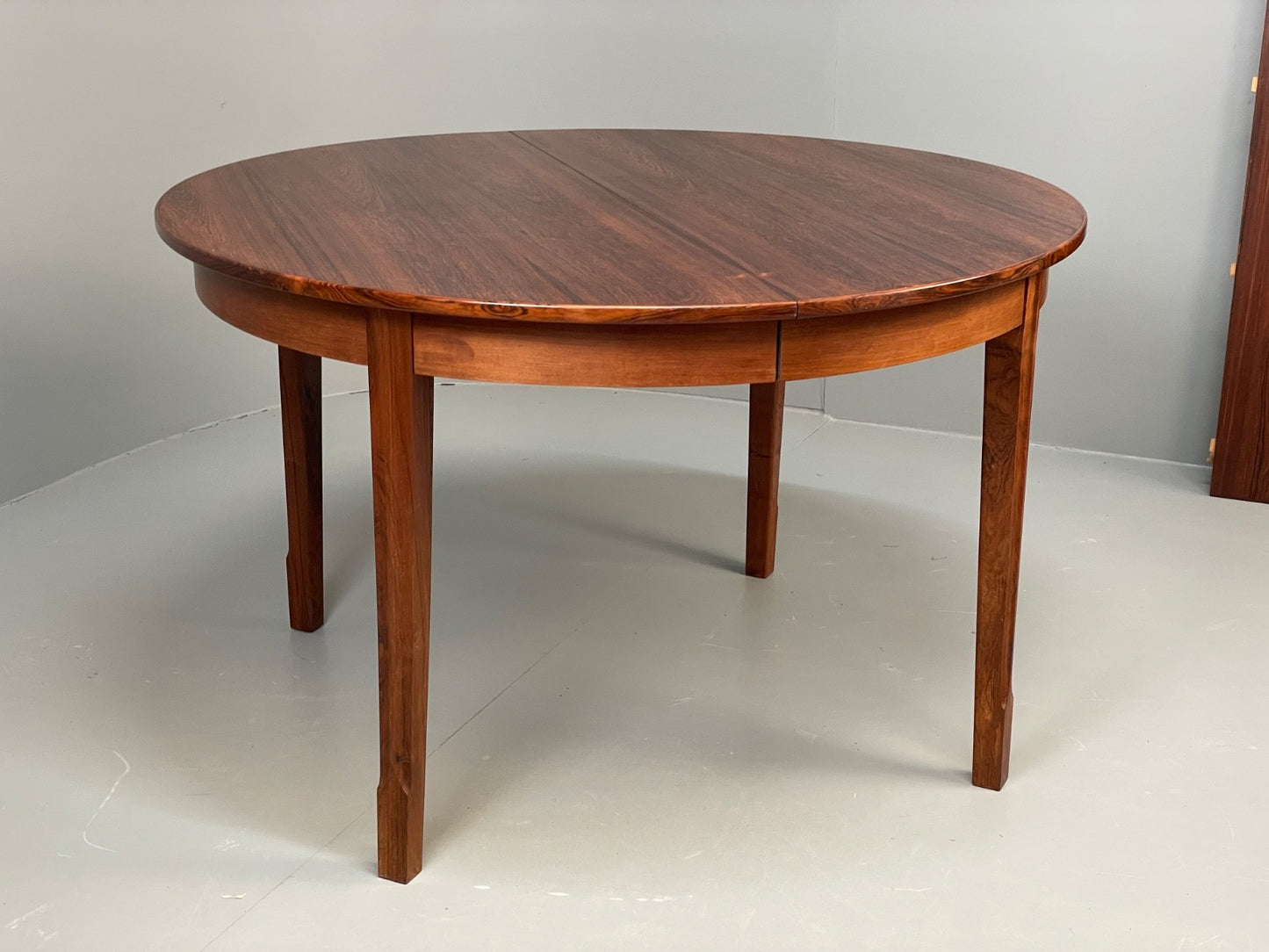 Vintage Extending Dining Table Circular 1960s Danish N.C Møbler EB10914 MWOO20