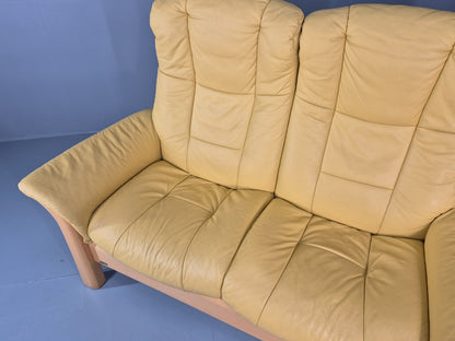 Ekornes Stressless Two Seater Leather Sofa Recline Stressless  EB11266 M2SS8
