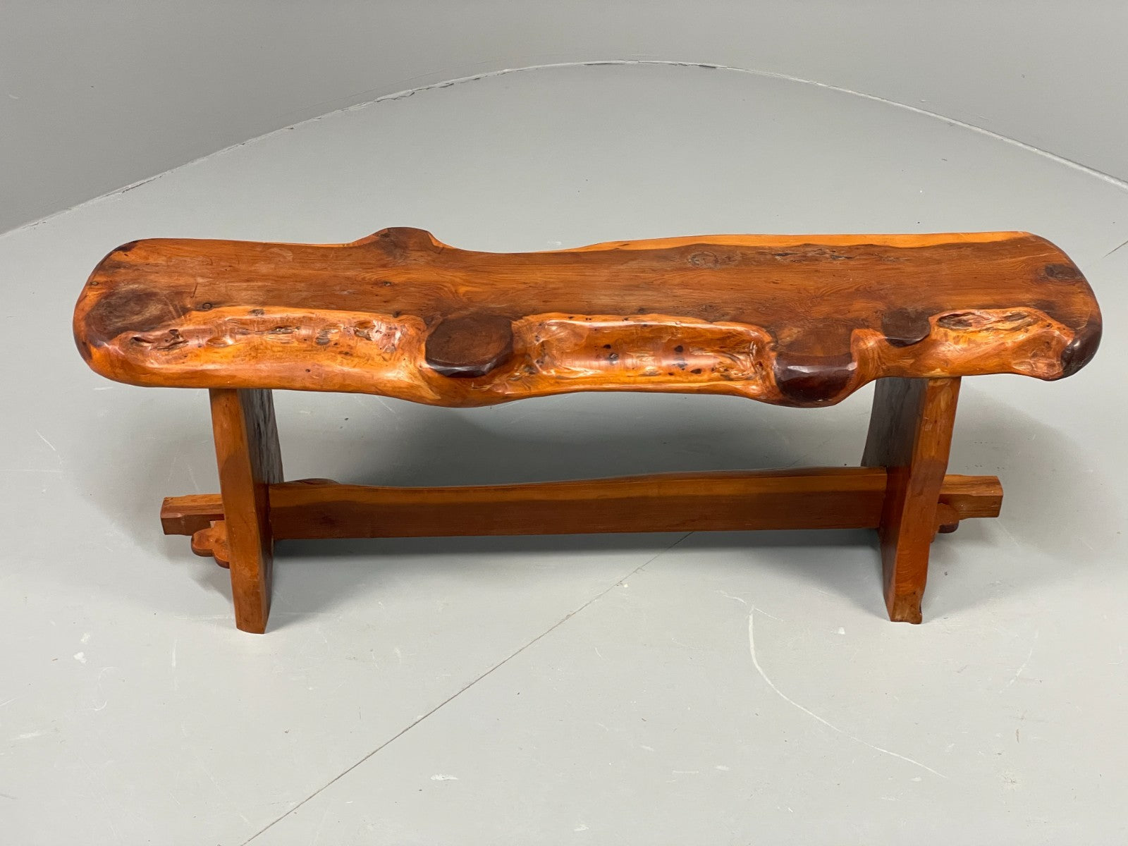 Natural Live Edge Bench Chunky Solid Organic Design EB11066 MWOO1