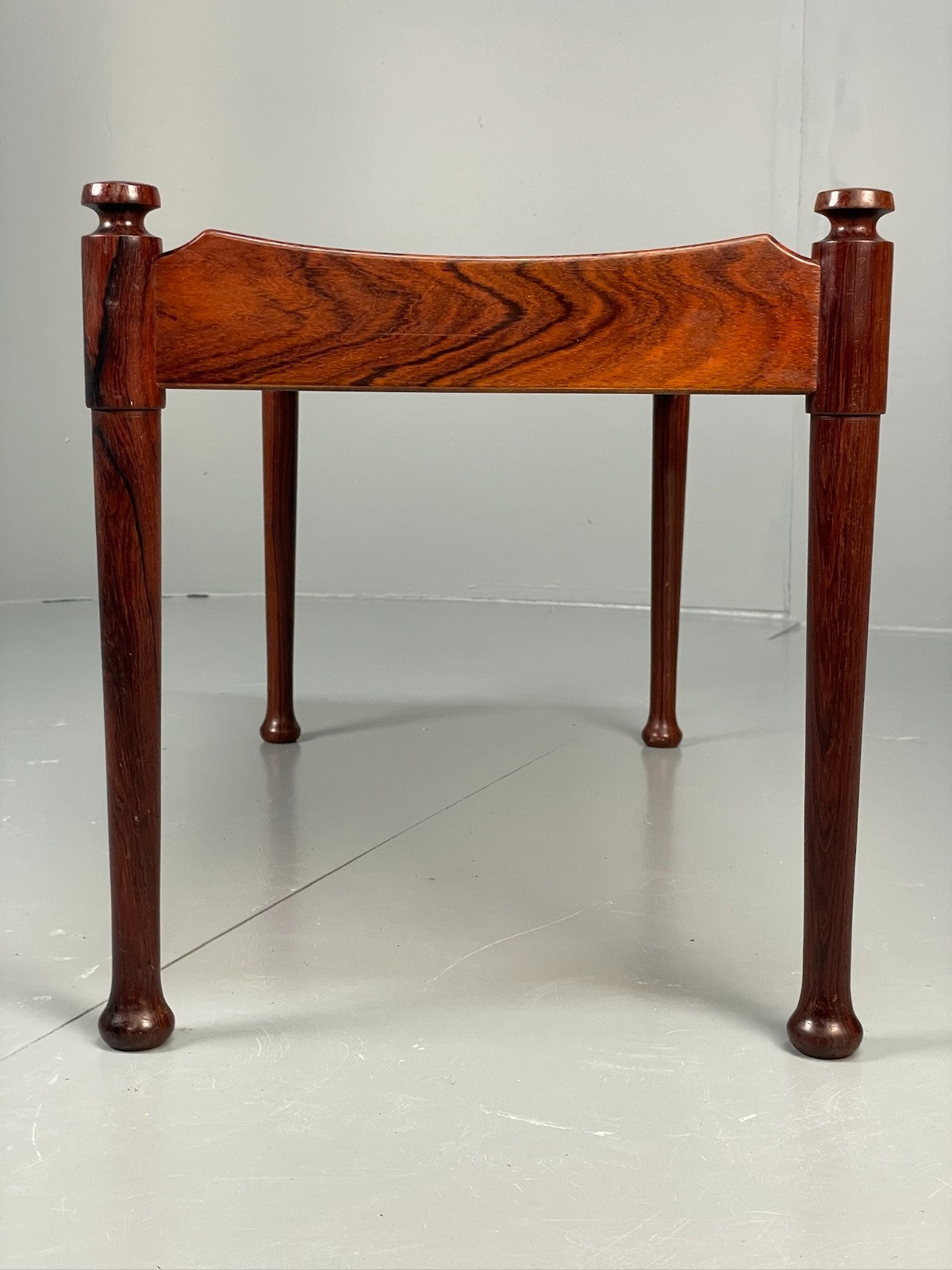 Vintage Danish Side Table - 1960s Mid Century Dark Wood EB10834 MWOO11