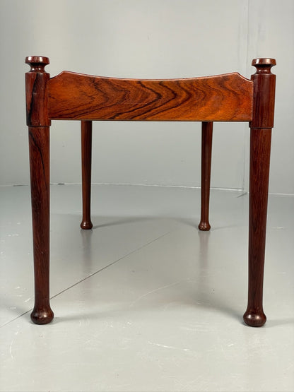 Vintage Danish Side Table - 1960s Mid Century Dark Wood EB10834 MWOO11