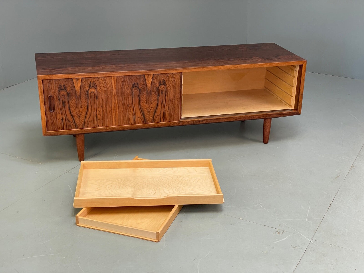 Vintage Danish Media Unit TV Stand HiFi Cabinet By Poul Hundevad EB9511 MWOO - UKDK FURNITURE