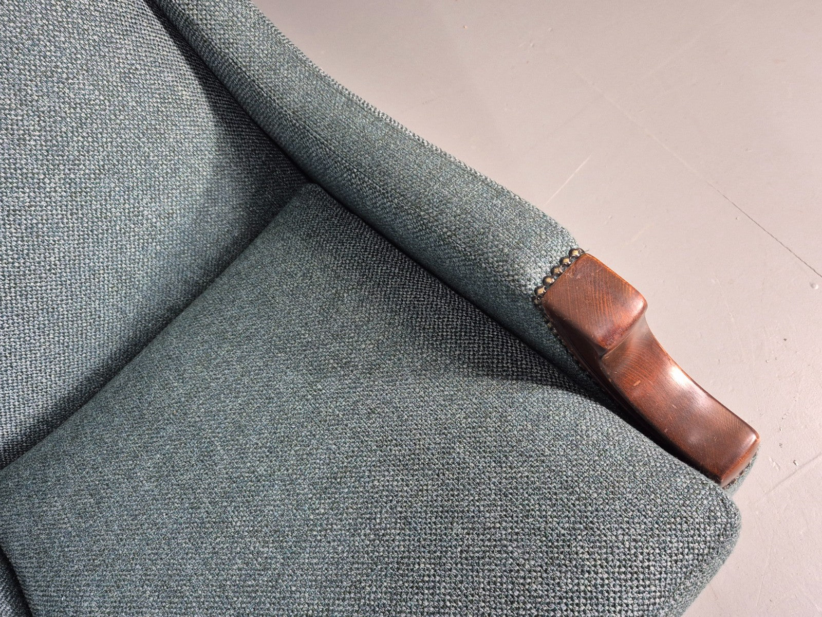 2 Vintage regency Style Armchairs 1970s Danish New Upholstery  EB11135 VCLO17