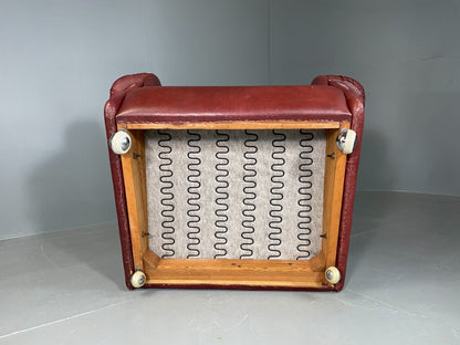 Vintage Danish Lounge Chair Cognac Leather Skippers MCM Retro EB6956 MNOR - UKDK FURNITURE