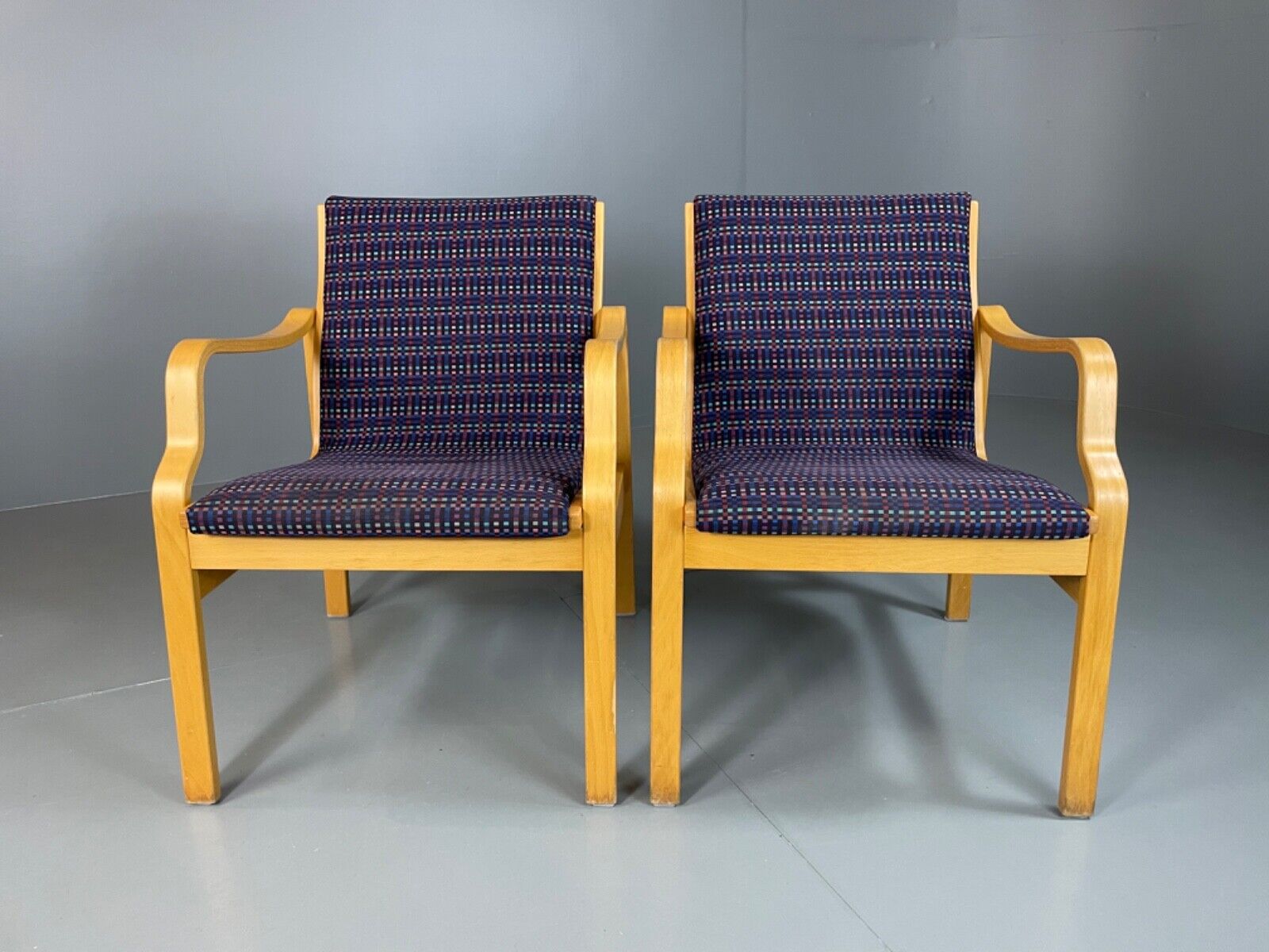Two Farstrup Bentwood Chairs, Aalto Style, Retro, Vintage MCM EB4878 MBEN - UKDK FURNITURE