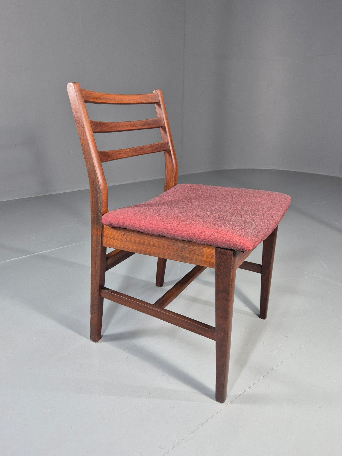 Danish Mid Century Dining Chair in Teak 1970s New Upholstery Retro EB11525 MDIN4