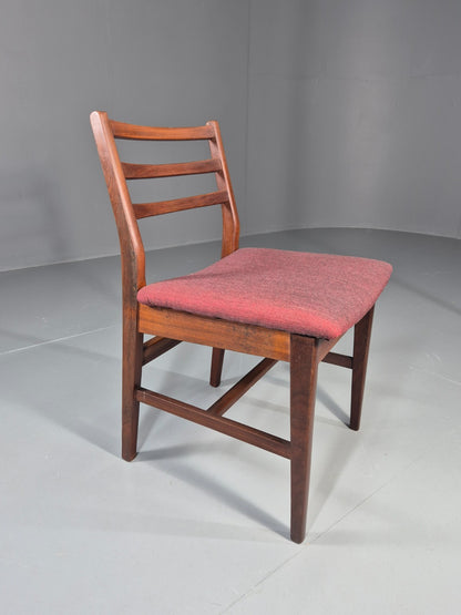 Danish Mid Century Dining Chair in Teak 1970s New Upholstery Retro EB11525 MDIN4
