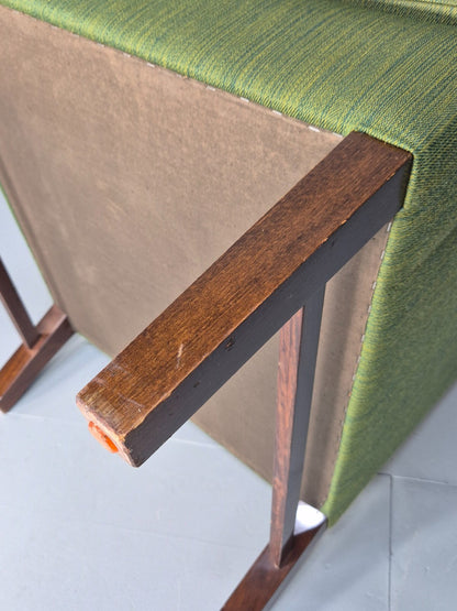 Vintage Danish Wing Back Lounge Chair 1960s Green Mid Century Retro EB9652 MNOR - UKDK FURNITURE