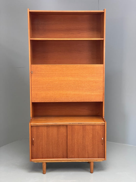 Vintage Teak Wall Unit 1970s Retro Shelving Cabinet Gibbs Furniture EB11565 MWOO0