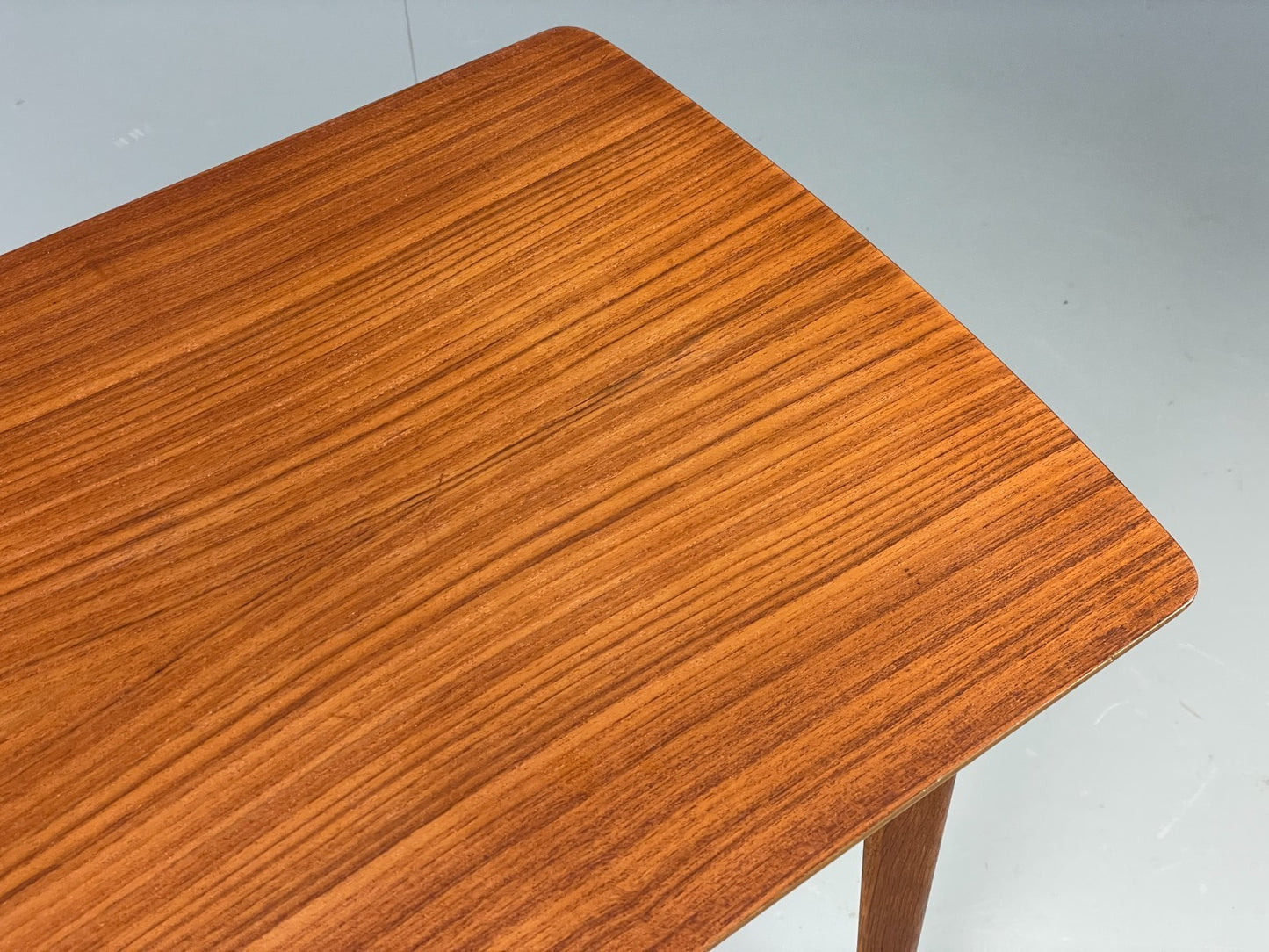 Vintage Teak Side Table 1960s Oak Legs Danish Retro EB11493 MWOO4