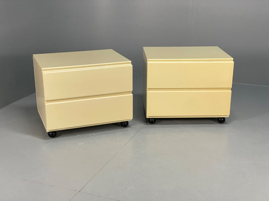 Vintage Cream Bedside Cabinets Pair Of 1970s EB11060 MWOO0