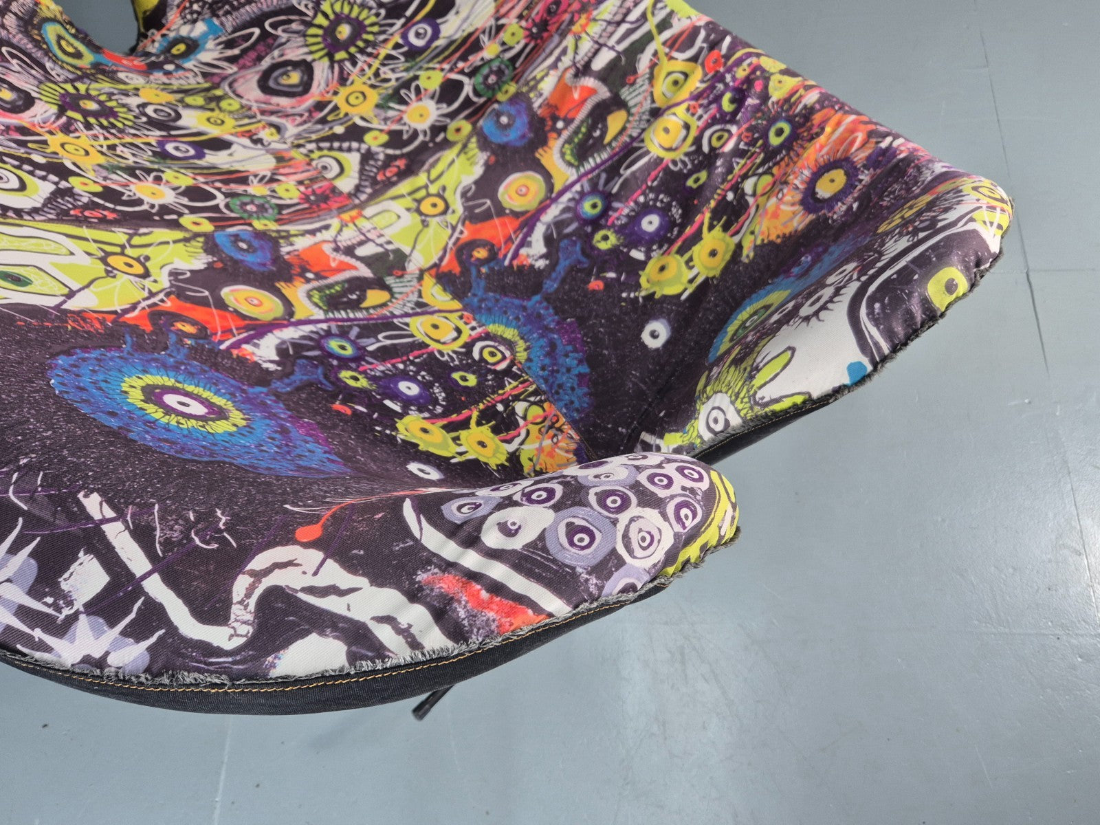 2 Seater Rocking Sofa by Sinnerup Denmark Abstract Colourful Cover EB11369 M2SS9