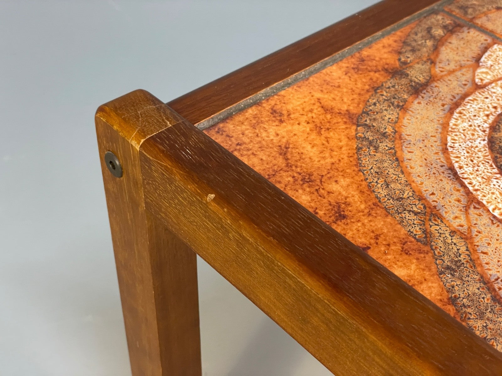 Vintage 1970s Tile Topped Teak Coffee Table Danish Retro Design EB9833 MWOO - UKDK FURNITURE