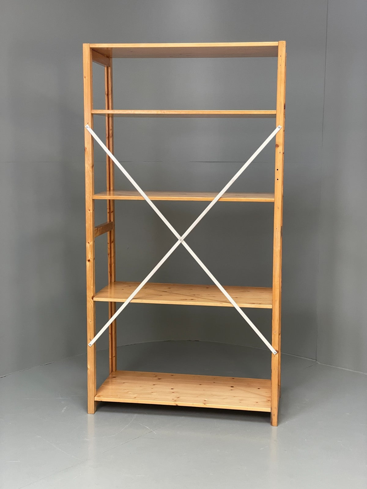 Lundia Pine Open Shelving System Vintage Adjustable Retro Scandi Modular EB1178719