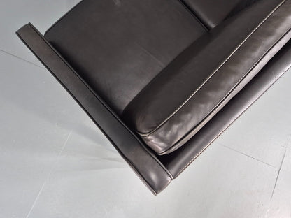Vintage 3 Seat Sofa Black Leather Danish Hurup Mid Century Retro EB10475 M3SS21