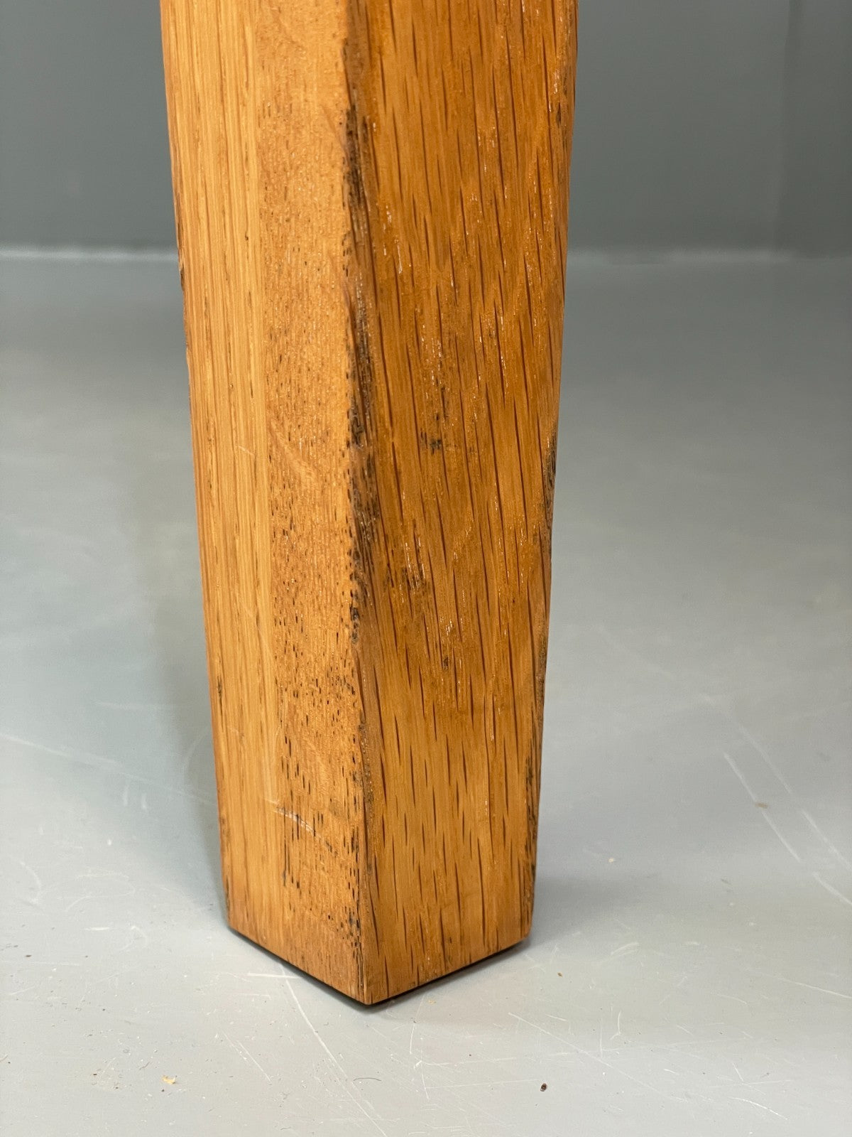 Modern Oak Dining Table - Solid Wood Removable Legs Post Modern  EB10944 MWOO19