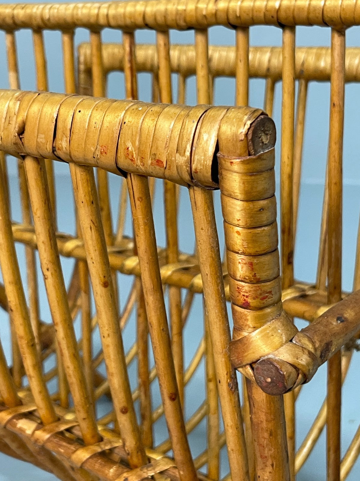 Vintage Bamboo Magazine Rack 1960s Danish Design Retro EB10827 MWOO10