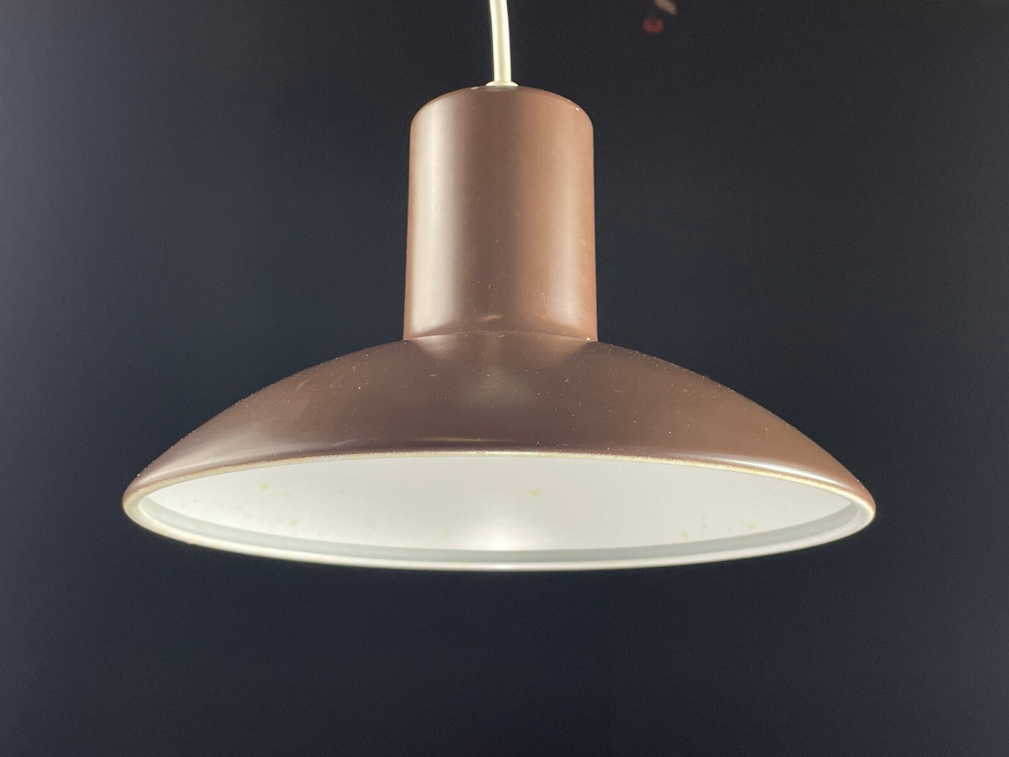 Steel Pendant Ceiling Lamp Danish Brown Retro Vintage EB4003 LCLC0