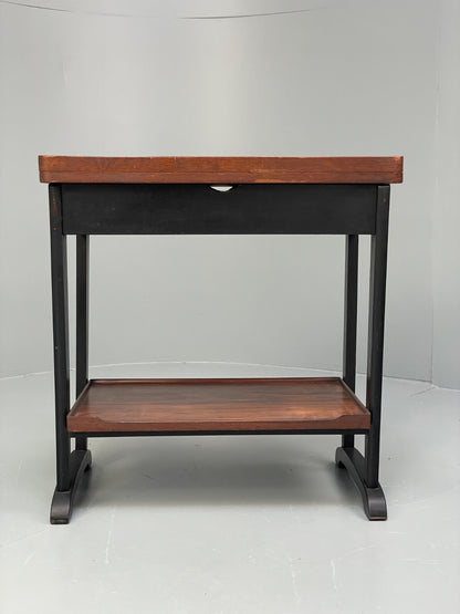 Vintage Danish Card Table Extending Top Felt Lined Mid Century 1960s EB9756 MWOO - UKDK FURNITURE
