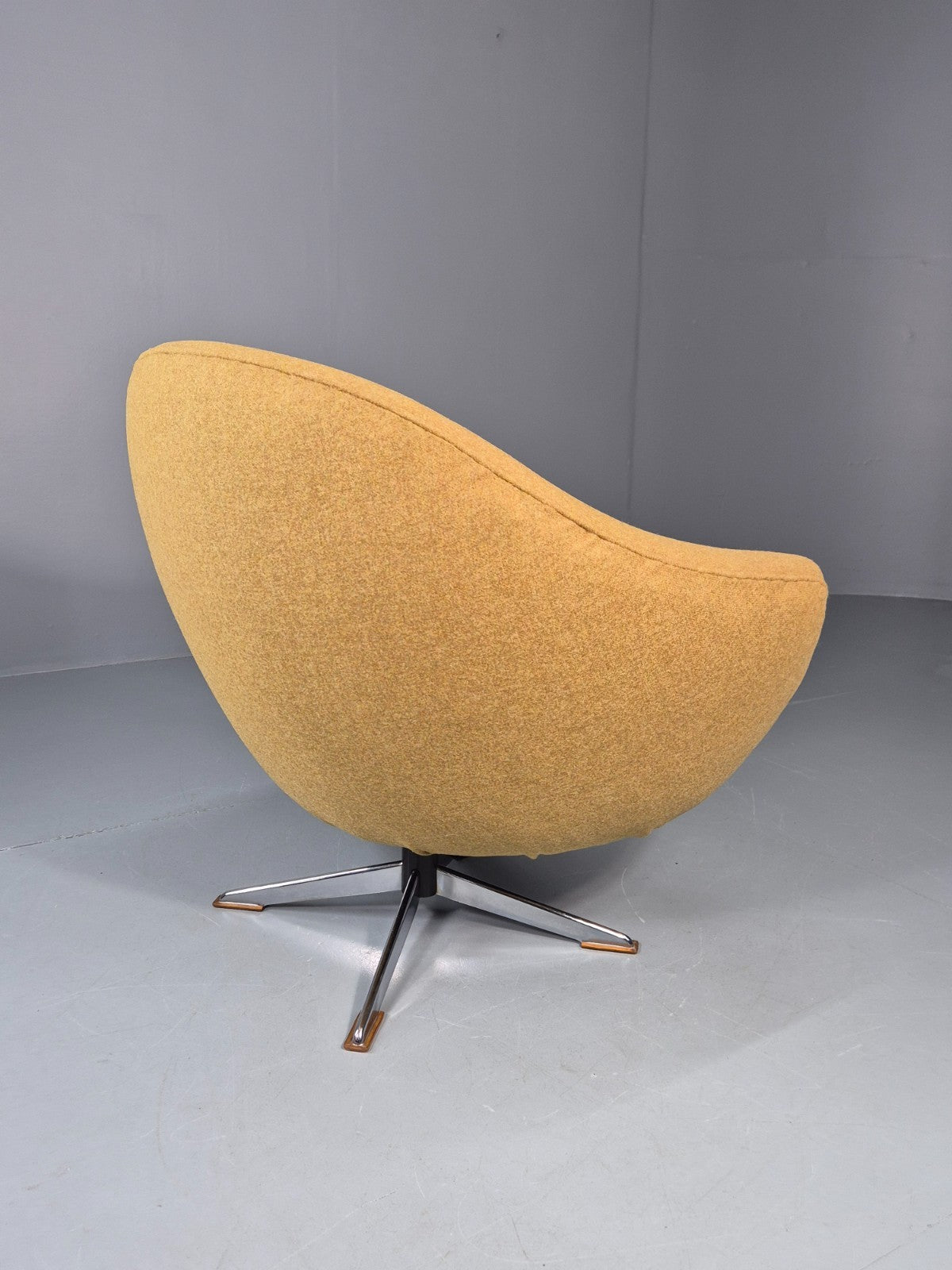 Retro Bucket Chair 1960 Sweden New Upholstery Mid Century Vintage EB11262 MSWI4