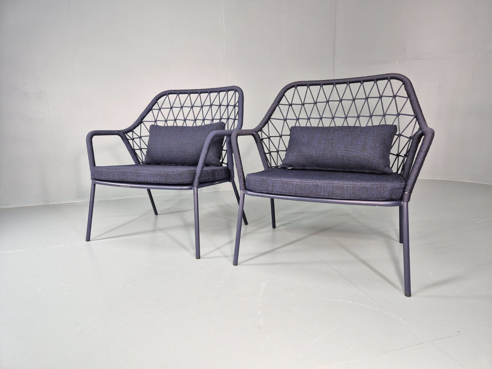 2 Pedrali Panarea 3679 Chairs Modern Design Blue Italian  EB11430 MNOR4