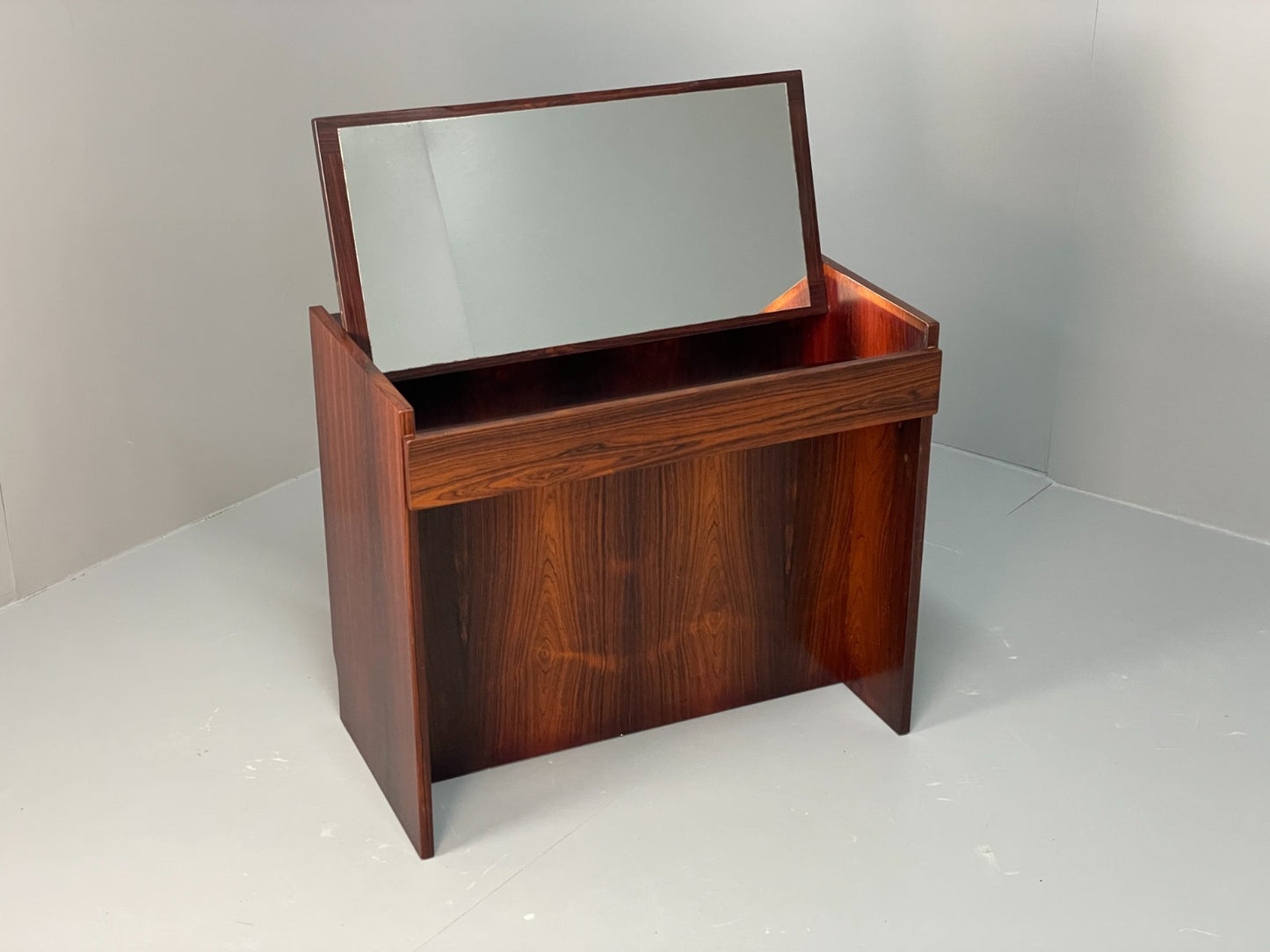 Vintage Compact Dressing Table 1970s Danish Retro Mirrored Storage EB10837 MWOO0