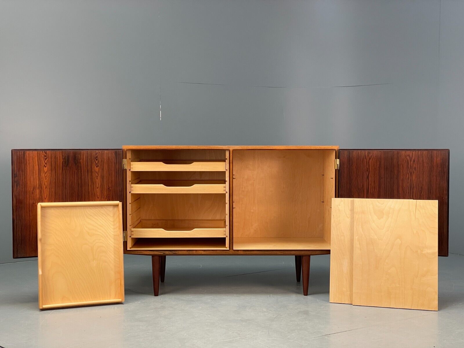 Vintage Midcentury Danish Sideboard By Poul Hundevad Drawers EB8729 MWOO - UKDK FURNITURE