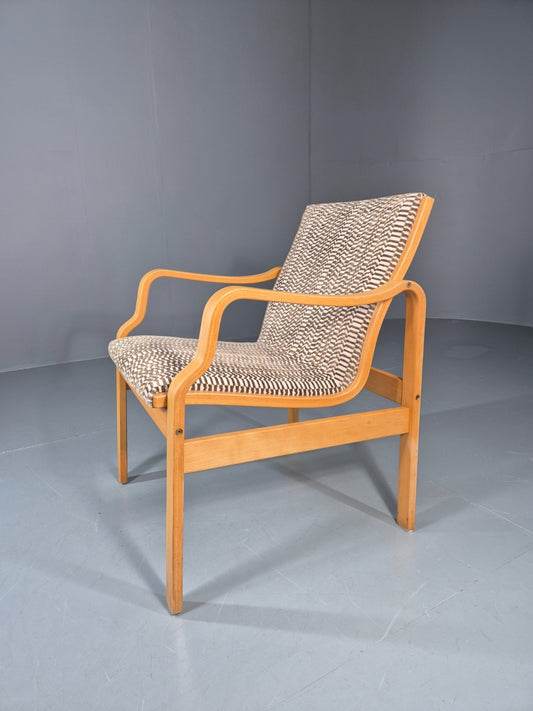 Vintage Danish Bentwood Armchair Retro Farstrup New Upholstery EB11208a MBEN1