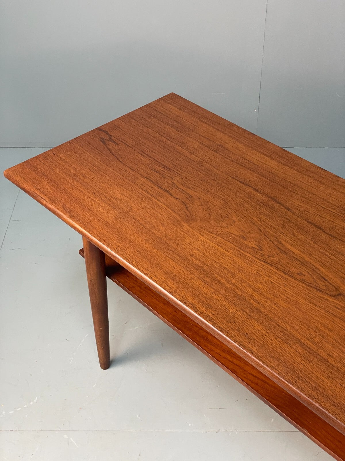Vintage Teak Coffee Table With Magazine Rack Retro Danish Design EB9426 MWOO - UKDK FURNITURE