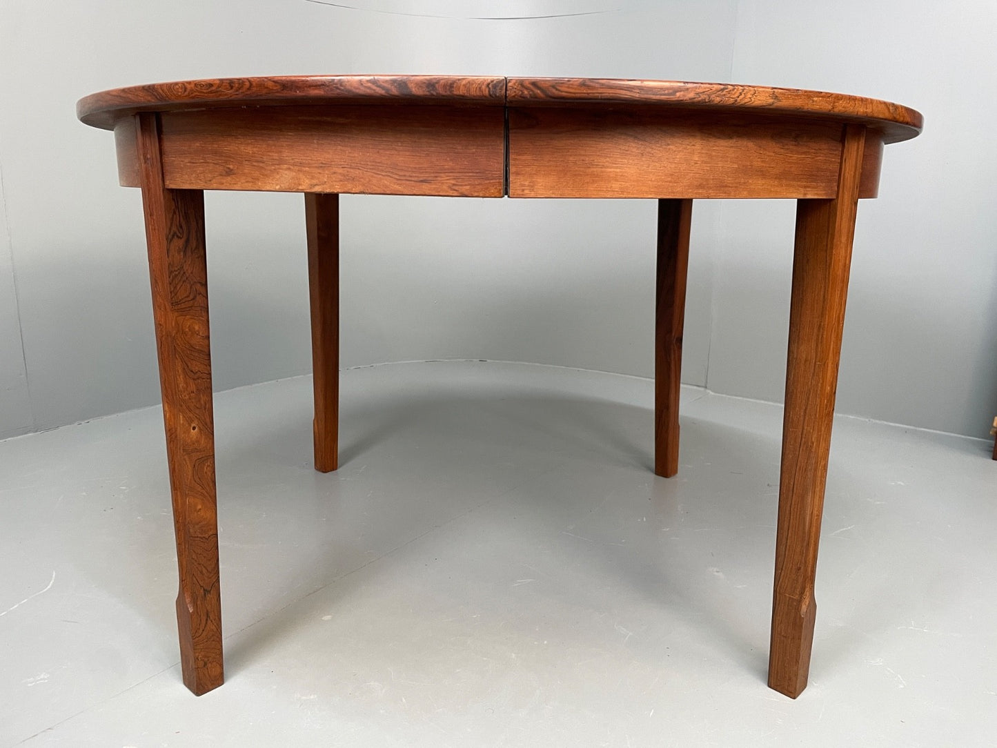 Vintage Extending Dining Table Circular 1960s Danish N.C Møbler EB10914 MWOO21