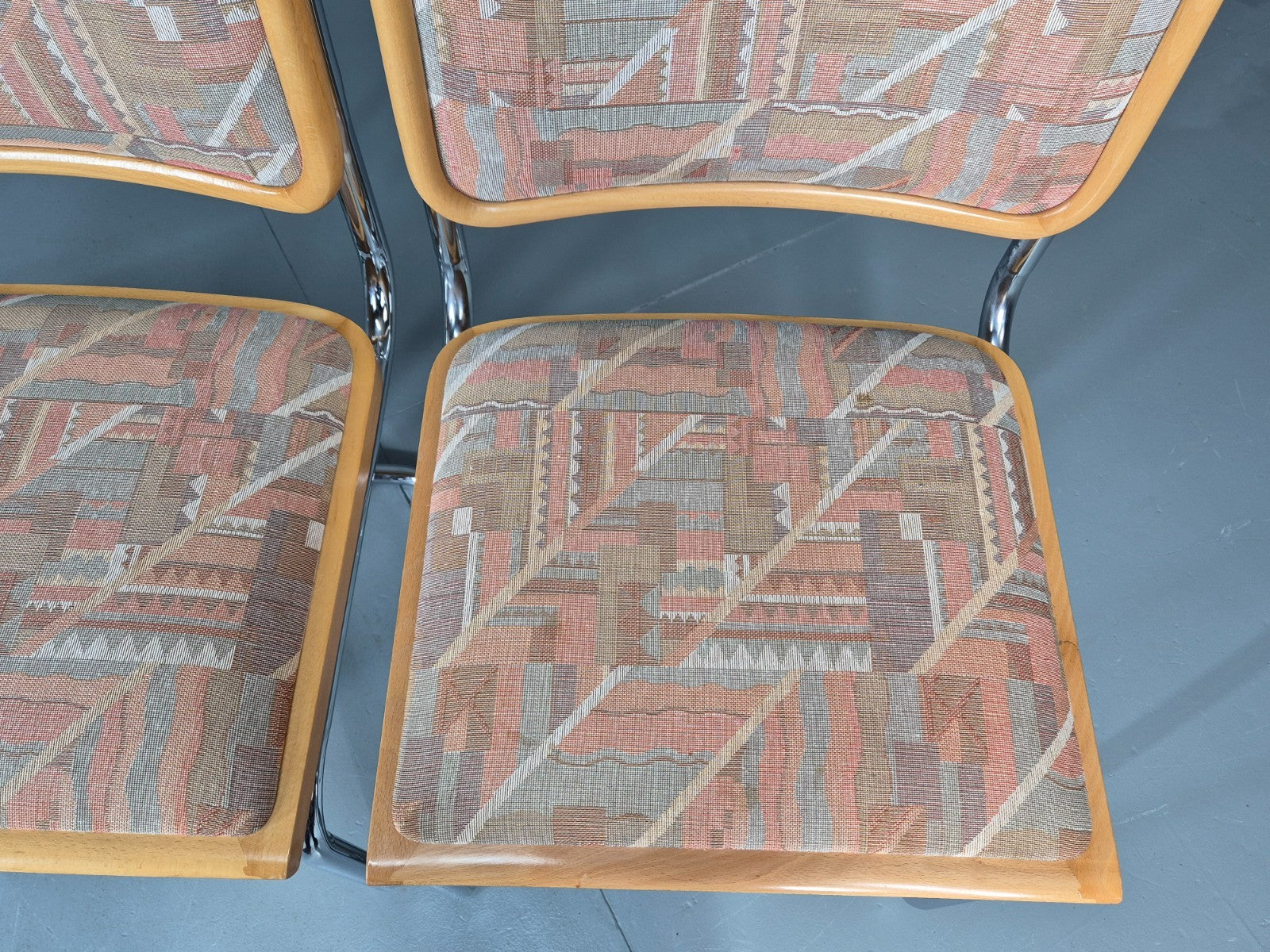 3 Cesca Dining Chairs Marcel Breuer Bauhaus Classic 1980s Retro EB11208 MDIN7