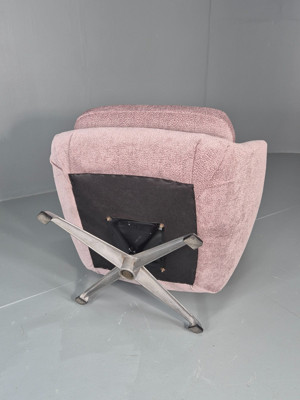 Vintage Mid Century Swivel Bucket Chair Danish 1970s New Upholstery EB11819 MSWI13