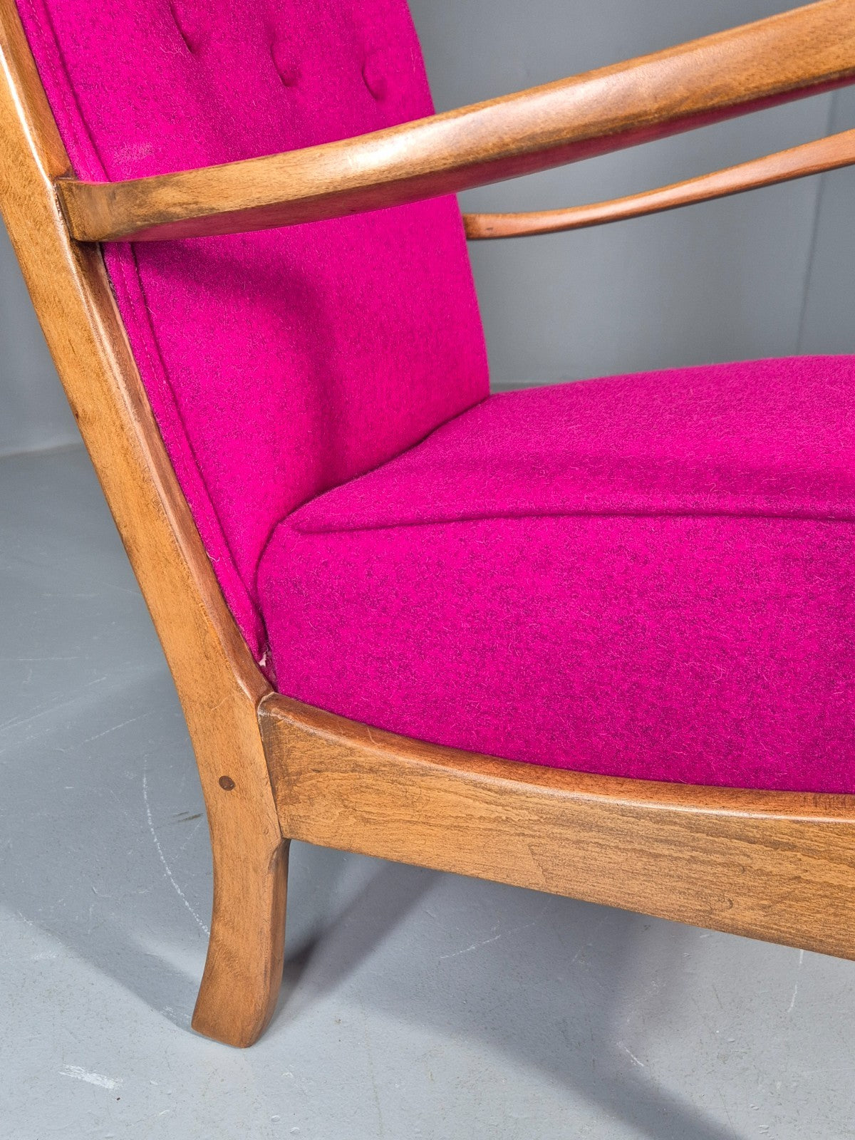 Vintage Mid Century Lounge Chair 1950s Swedish New Upholstery   EB11776 MNOR13