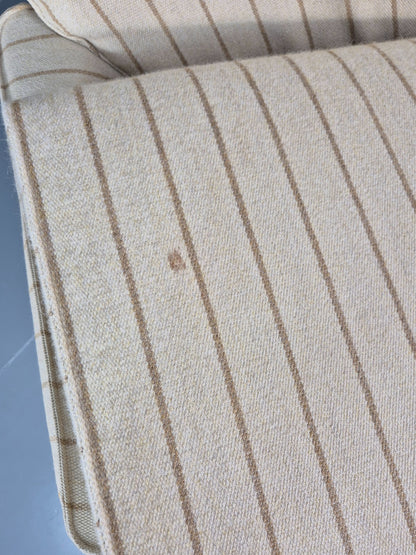 1970s Lounge Chair Vintage Denmark Nielaus Cream Wool MCM Retro EB11307 MNOR19