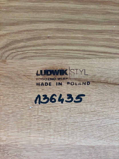 Solid Oak Coffee Table Japanese Style By Ludwik Styl Modern EB10878 MWOO21