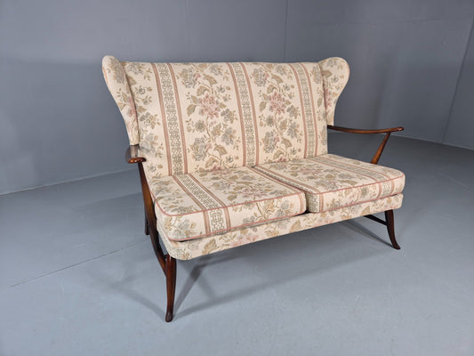 Vintage Ercol 2 Seater Sofa 1960s Floral Cotton Retro MCM EB11706 M2SS0