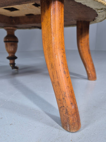 Antique Cocktail Chair Green Velour Vintage Danish 1800s  EB10761 VCLO11