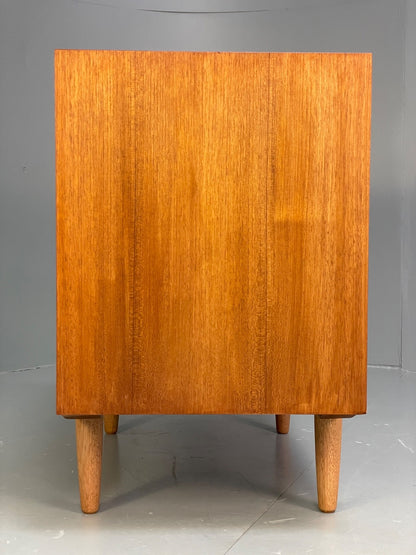 Vintage Danish Teak Cabinet 1970s Retro Sliding Doors Shelf EB9835 MWOO - UKDK FURNITURE