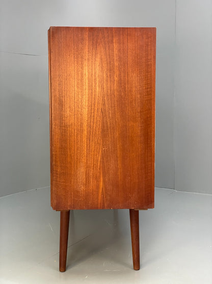 Vintage 1950s Danish Teak Highboard With Shelving Drawers EB8802 MWOO - UKDK FURNITURE