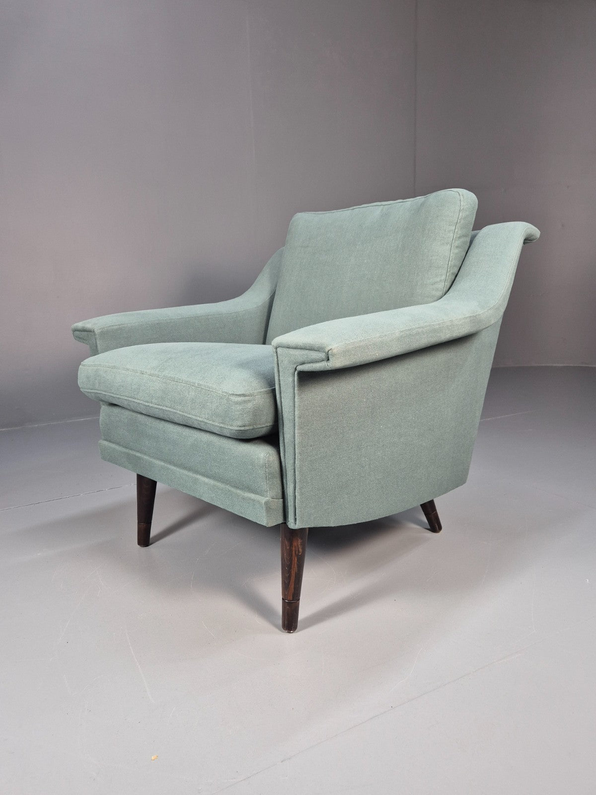 Vintage Danish Lounge Chair New Upholstery 1960s Retro EB6538 MNOR1